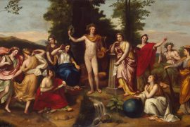 Neoclassism Painting "Apollo & the Muses" by Anton Rapheal Mengs (1761)