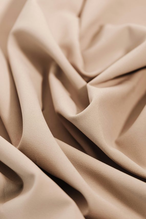 photograph of beige sheets
